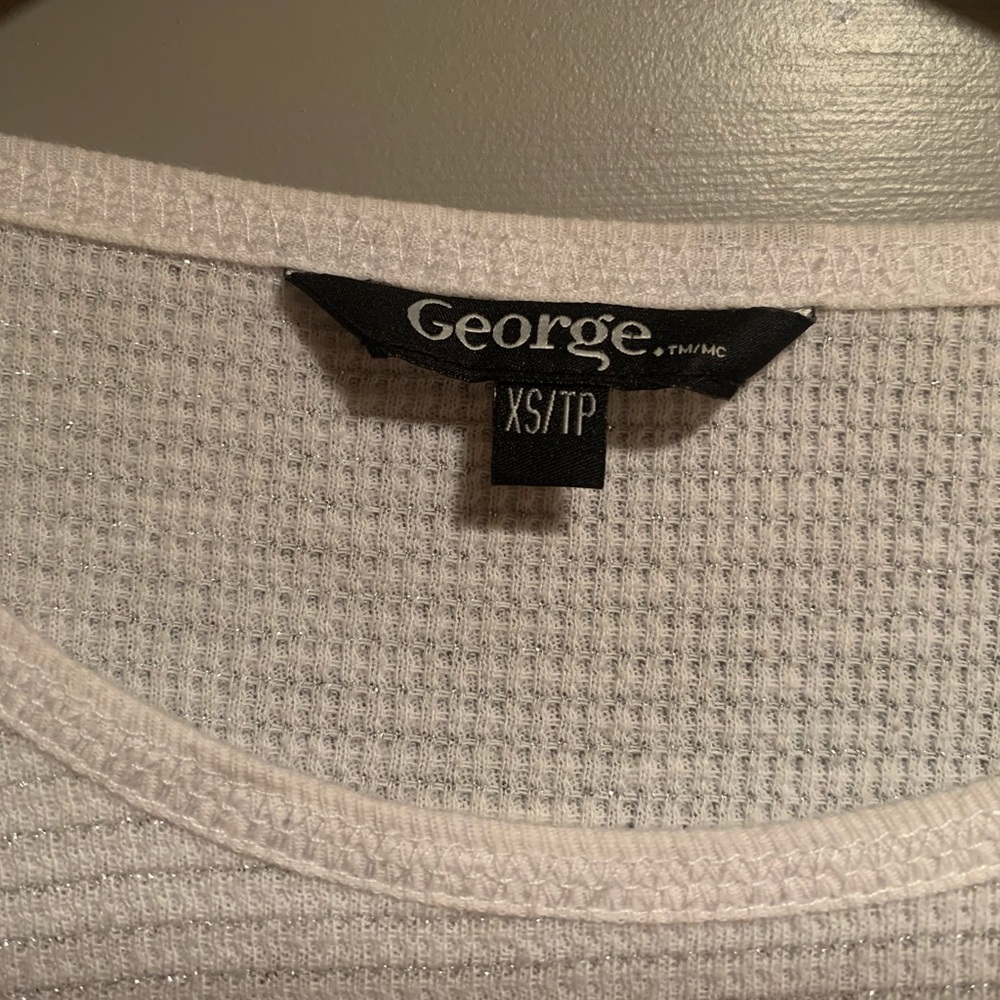 George White Waffle Tee - Picture 3 of 3